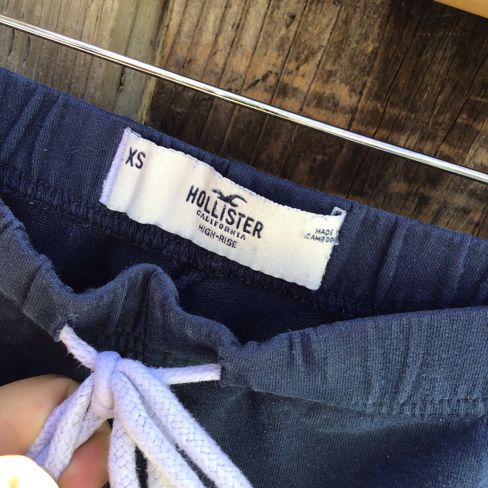 Vintage Y2K Hollister Cali Low Rise Dolphin Shorts Womens XS Blue White - Picture 3 of 5